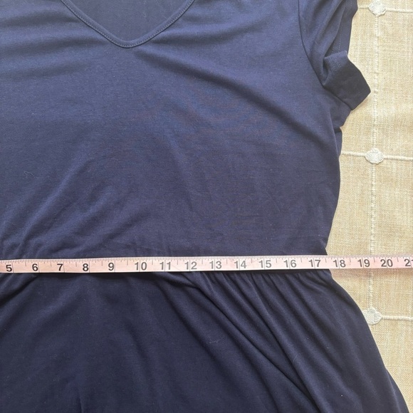 Casual Tiered Dress with Pockets V Neck Ruffle Dress Size Large - Picture 8 of 12